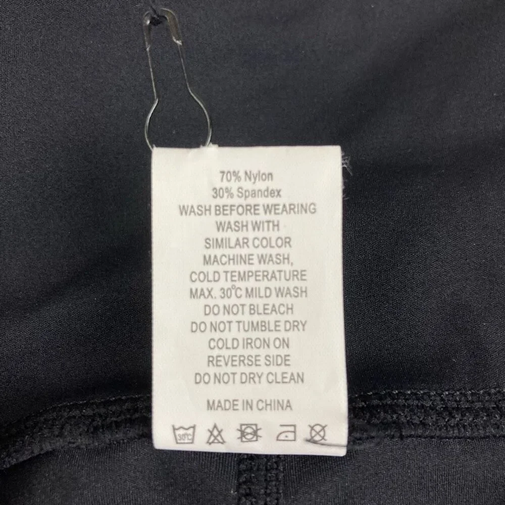 Zyia Active NWT Black Slash Luxe High Rise 7/8 24” Leggings Shredded sz 16-18 - Picture 11 of 11